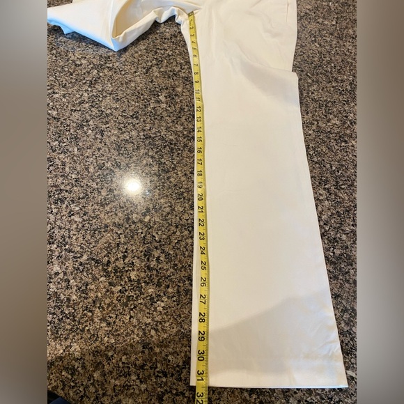 Holt Renfrew Women’s White Pinafore Snap Front Wide-Leg Pants Size 6 - Picture 13 of 13